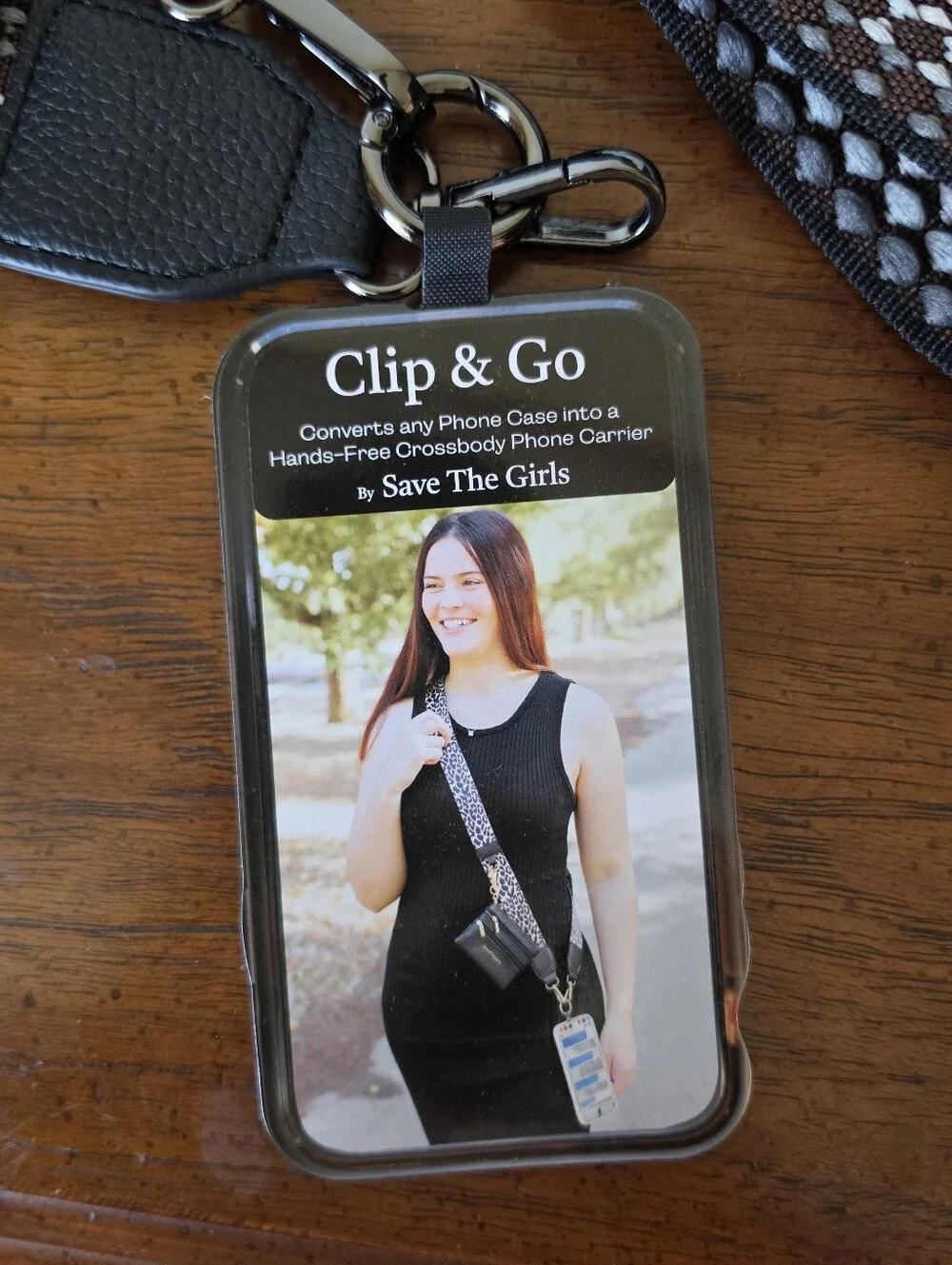 Save The Girls Clip & Go Strap w/Zippered Pouch - Picture 3 of 4